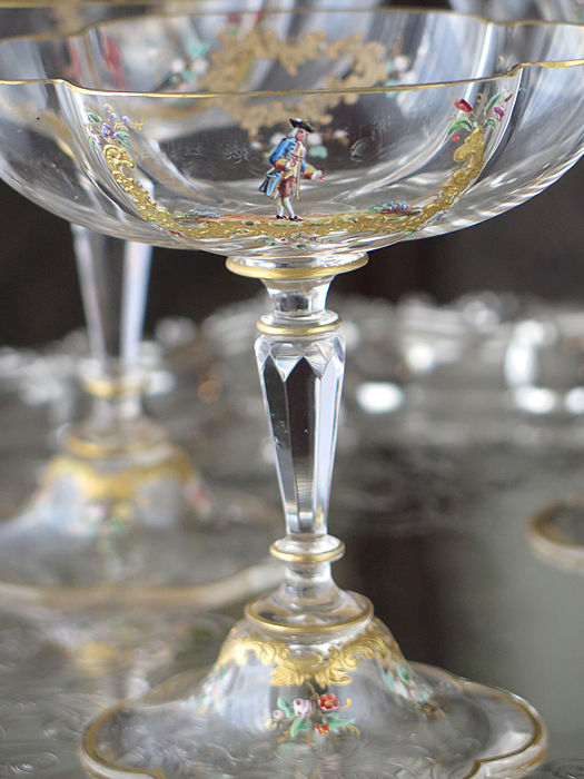 GiOX antique enamel glass lobmeyr