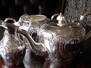アンティークシルバーティーセット antique silver teaset