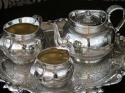 アンティークシルバーティーセット antique silver teaset