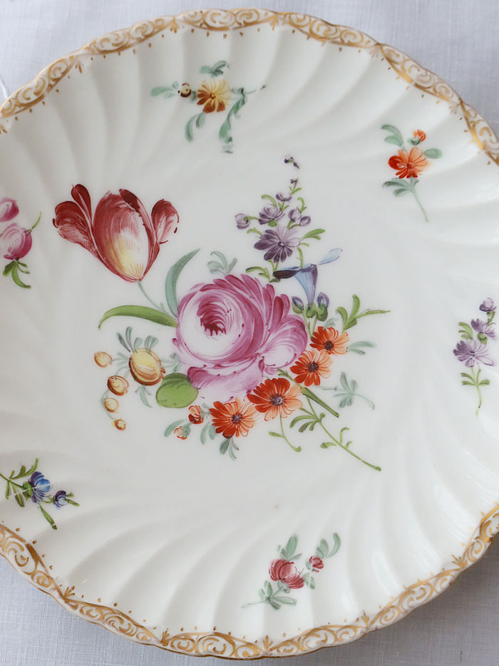 �h���X�f���f�U�[�g�v���[�g dresden dessert plate
