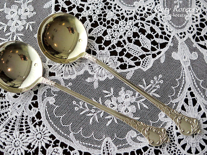 フレンチシルバー　ジャムスプーン antique silver jamspoon