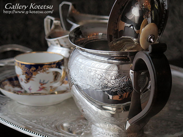 シルバーティーセット antique silver teaset