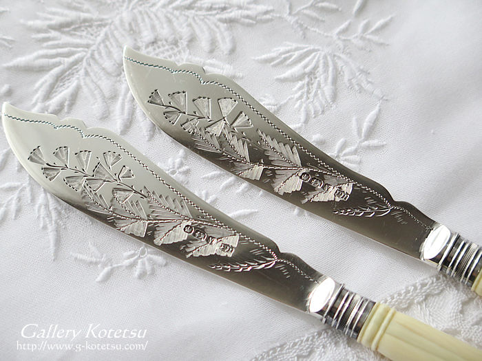 シルバーバターナイフ antique silver butterknife