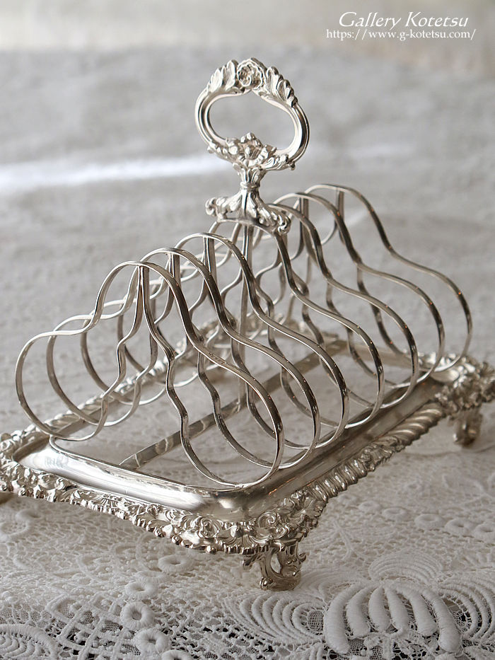 �V���o�[�g�[�X�g���b�N antique silver toastrack