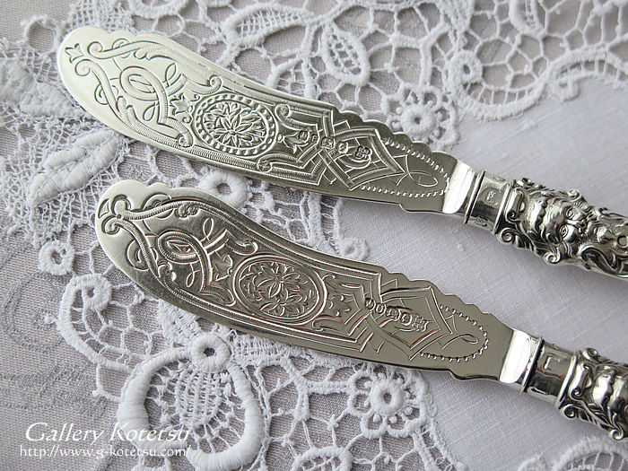 アンティークシルバーバターナイフ antiquesilver butterknife