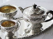 アンティークシルバーティーセット antique silver teaset
