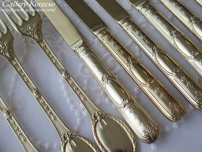 �A���e�B�[�N�V���o�[�@�f�U�[�g�J�g�����[ antiquesilver dessertcutlery