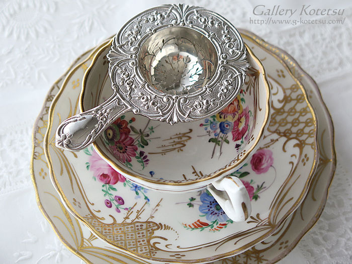 AeB[NVo[@eB[Xg[i[ antique silver tea strainer