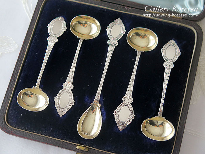 アンティークシルバーソルトスプーン antique silver saltspoon