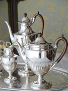 �A���e�B�[�N�V���o�[�e�B�[�Z�b�g antique silver teaset