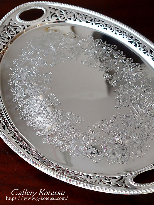 シルバートレー antique silver tray