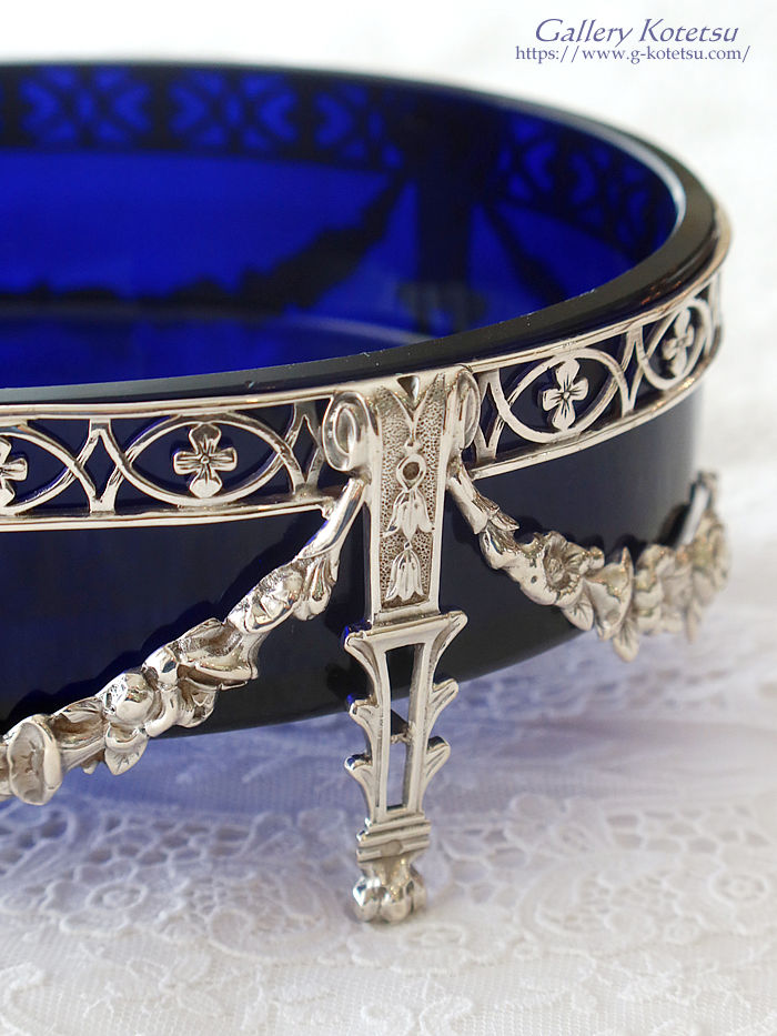 antique silver compote dish