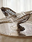 �V���o�[�o�X�P�b�g antique silver basket