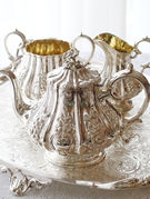 �A���e�B�[�N�V���o�[�e�B�[�Z�b�g antique silver teaset