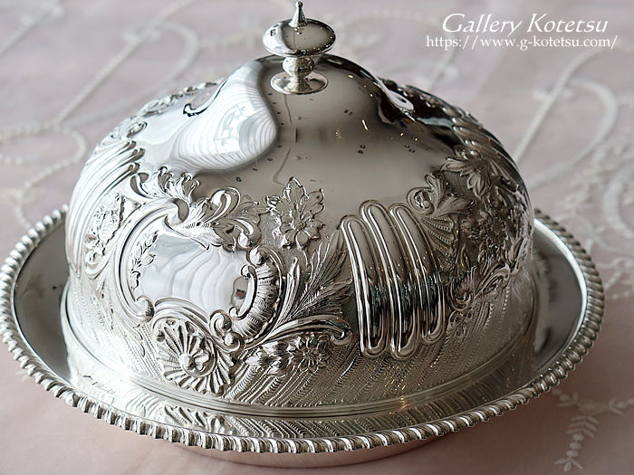 antique silver muffin warmer