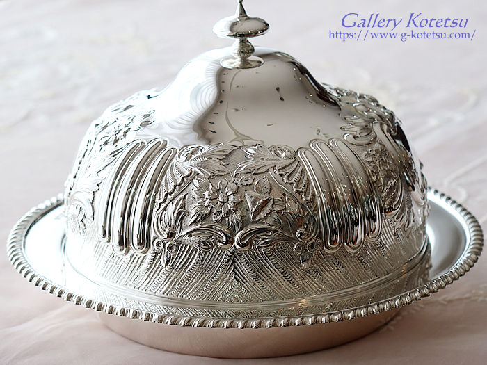 antique silver muffin warmer