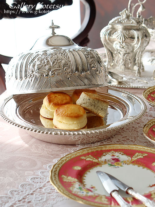 antique silver muffin warmer