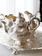 �A���e�B�[�N�V���o�[�e�B�[�Z�b�g antique silver teaset