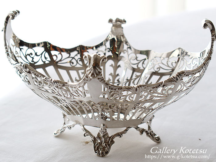antique silver basket