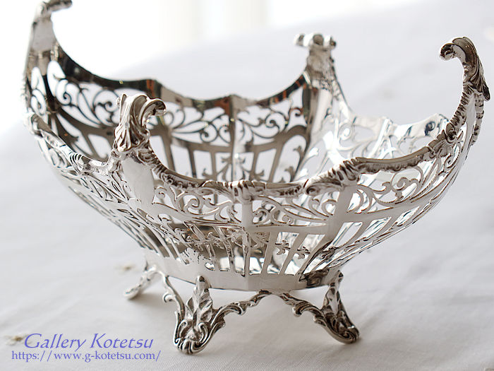antique silver basket