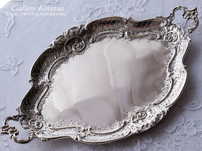 antique silver tray �A���e�B�[�N�V���o�[�@�g���[
