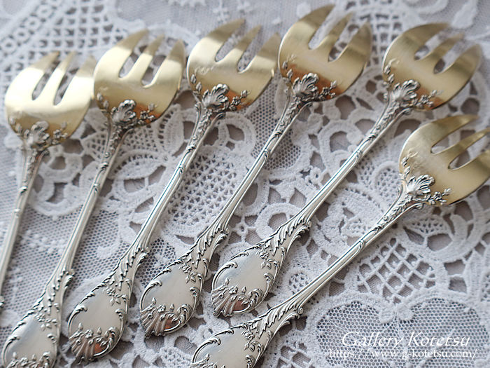 antique silver oyster fork アンティークシルバー　オイスターフォーク