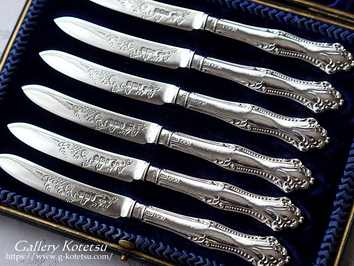 antique silver tea knife アンティークシルバー