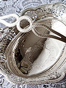 �V���o�[�o�X�P�b�g antique silver basket