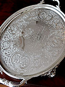 シルバーサルヴァ antique silver salver