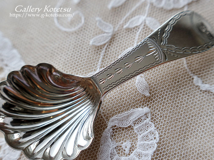 antique silver tea caddy spoon �A���e�B�[�N�V���o�[�@�L���f�B�X�v�[��