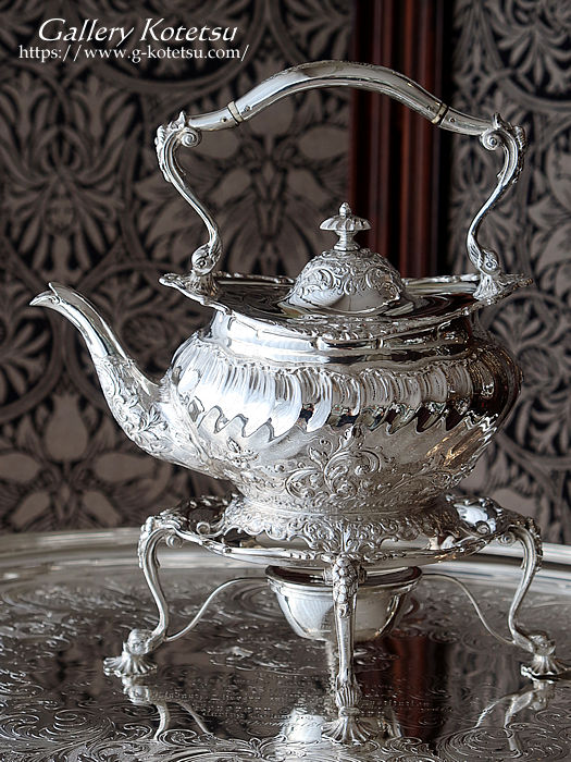 AeB[NVo[@eB[Pg antique silver tea kettle