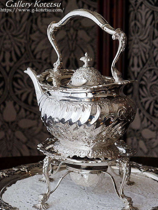 AeB[NVo[@eB[Pg antique silver tea kettle