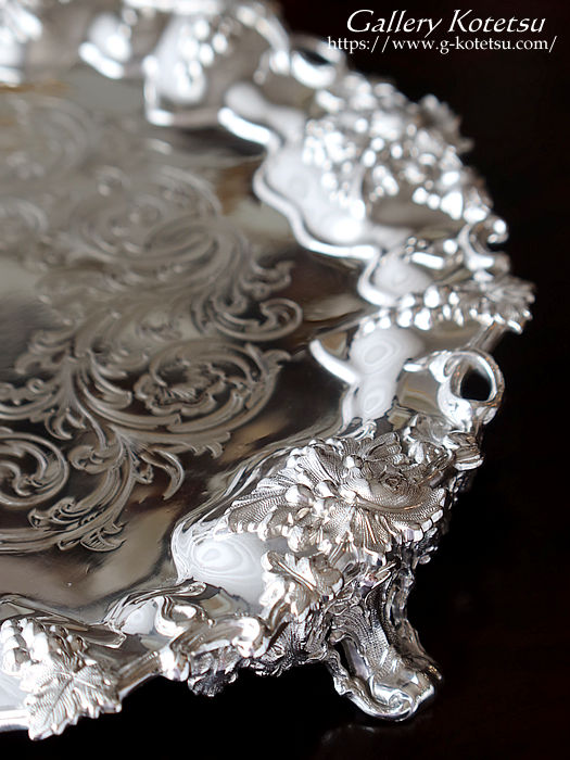 AeB[NVo[@T@ antique silver salver