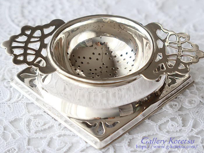 AeB[NVo[@eB[Xg[i[ antique silver tea strainer