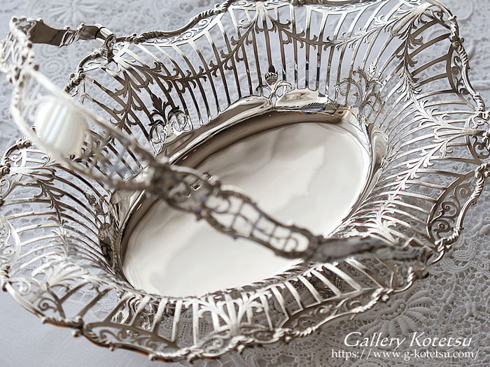 antique silver basket AeB[NVo[@oXPbg