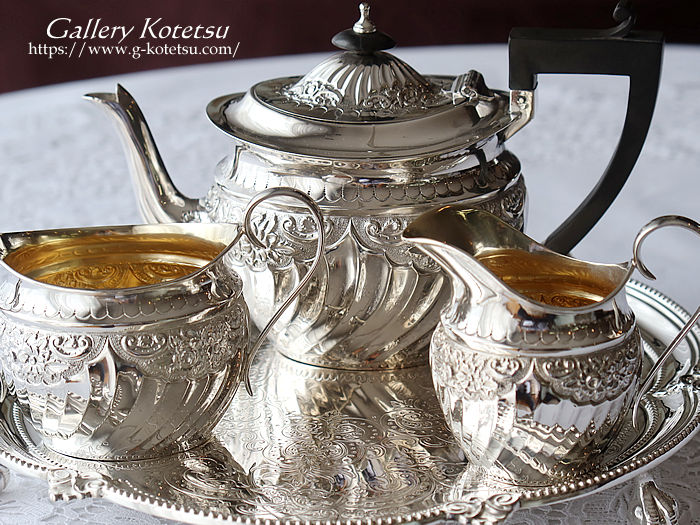 AeB[NVo[@eB[Zbg antique silver tea set