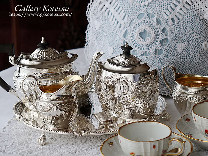 AeB[NVo[@eB[Zbg antique silver tea set