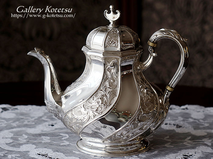 antique silver tea pot AeB[NVo[@eB[|bg