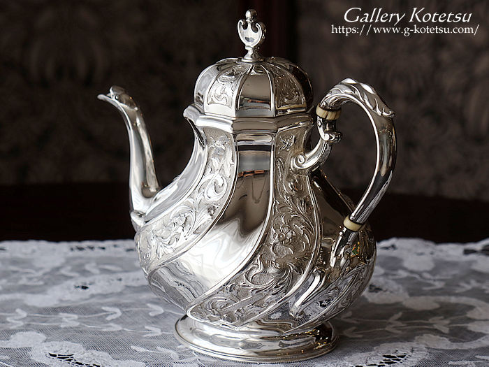 antique silver tea pot AeB[NVo[@eB[|bg