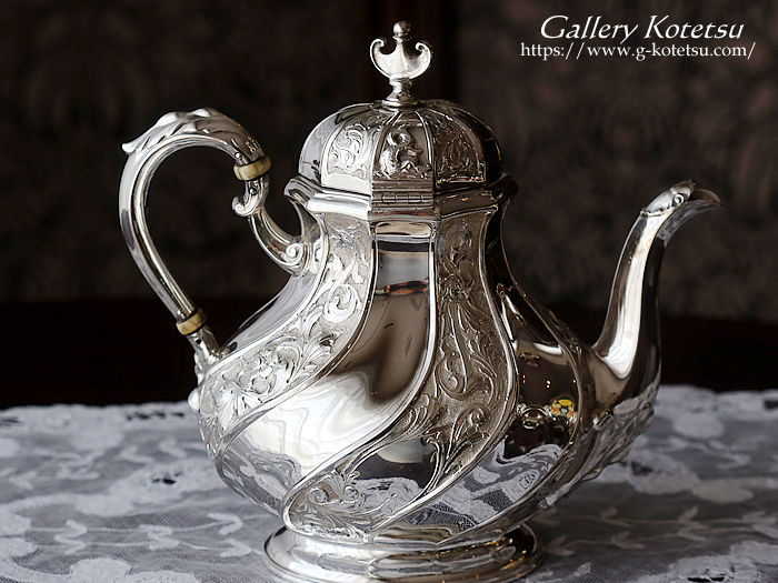 antique silver tea pot AeB[NVo[@eB[|bg