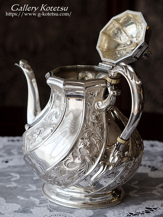 antique silver tea pot AeB[NVo[@eB[|bg