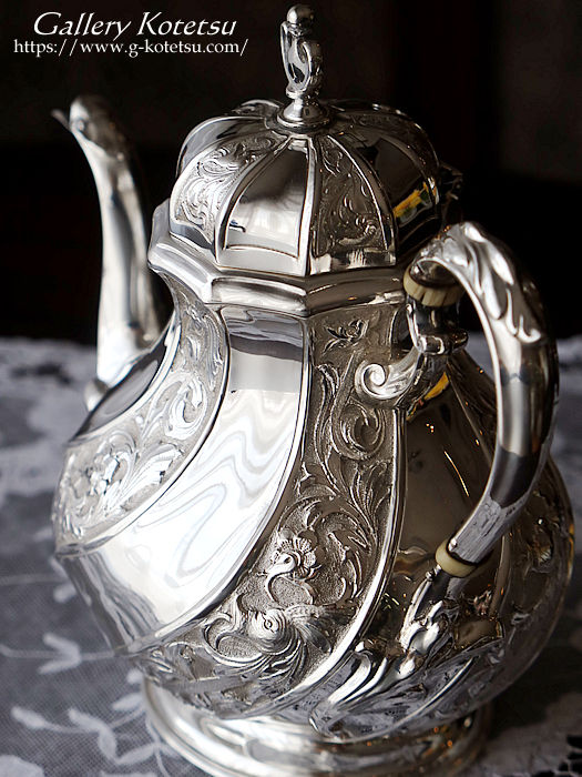 antique silver tea pot AeB[NVo[@eB[|bg