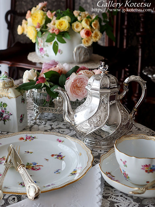 antique silver tea pot AeB[NVo[@eB[|bg