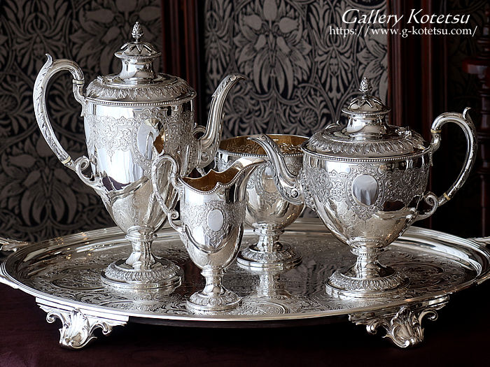 AeB[NVo[@eB[Zbg antique silver tea set