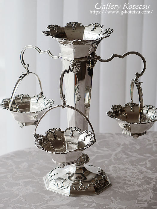 AeB[NVo[@Cp[ antique silver epergne