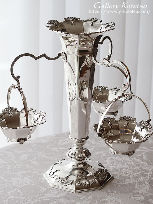 AeB[NVo[@Cp[ antique silver epergne