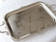 Vo[T@ antique silver salver