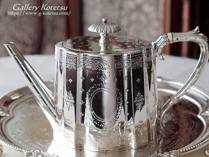 antique silver tea pot AeB[NVo[@eB[|bg