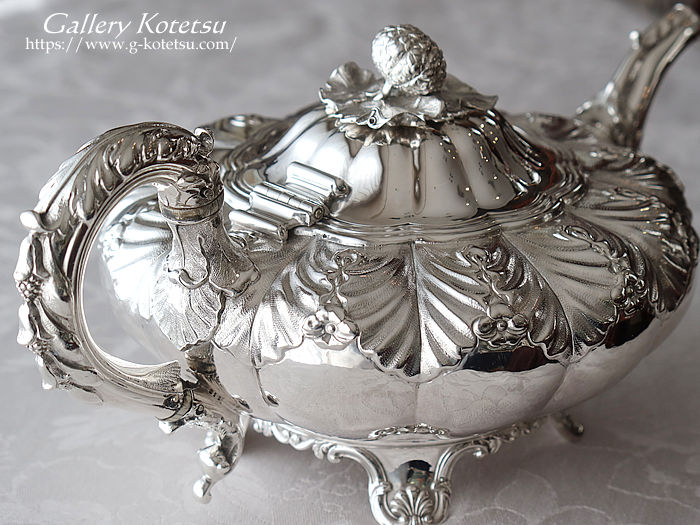 antique silver tea pot AeB[NVo[@eB[|bg