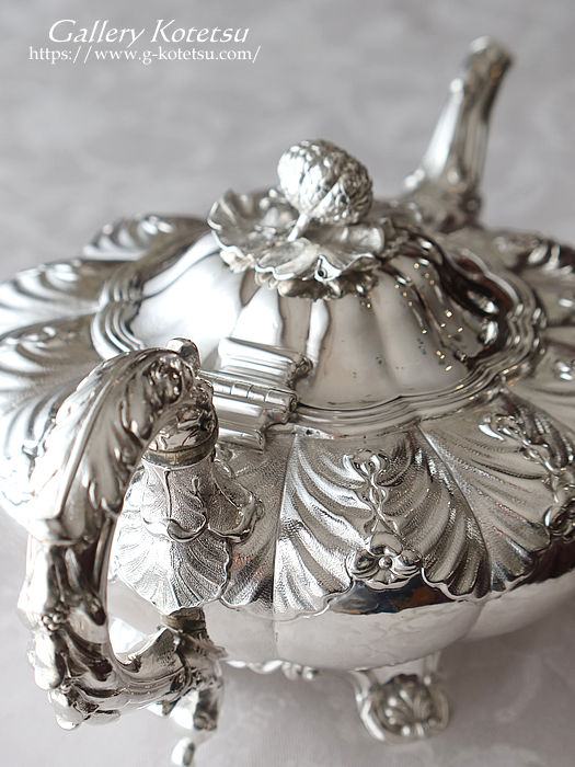 antique silver tea pot AeB[NVo[@eB[|bg